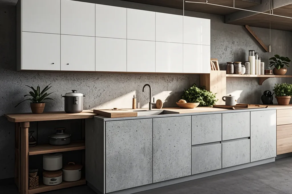 Dark kitchen cabinets