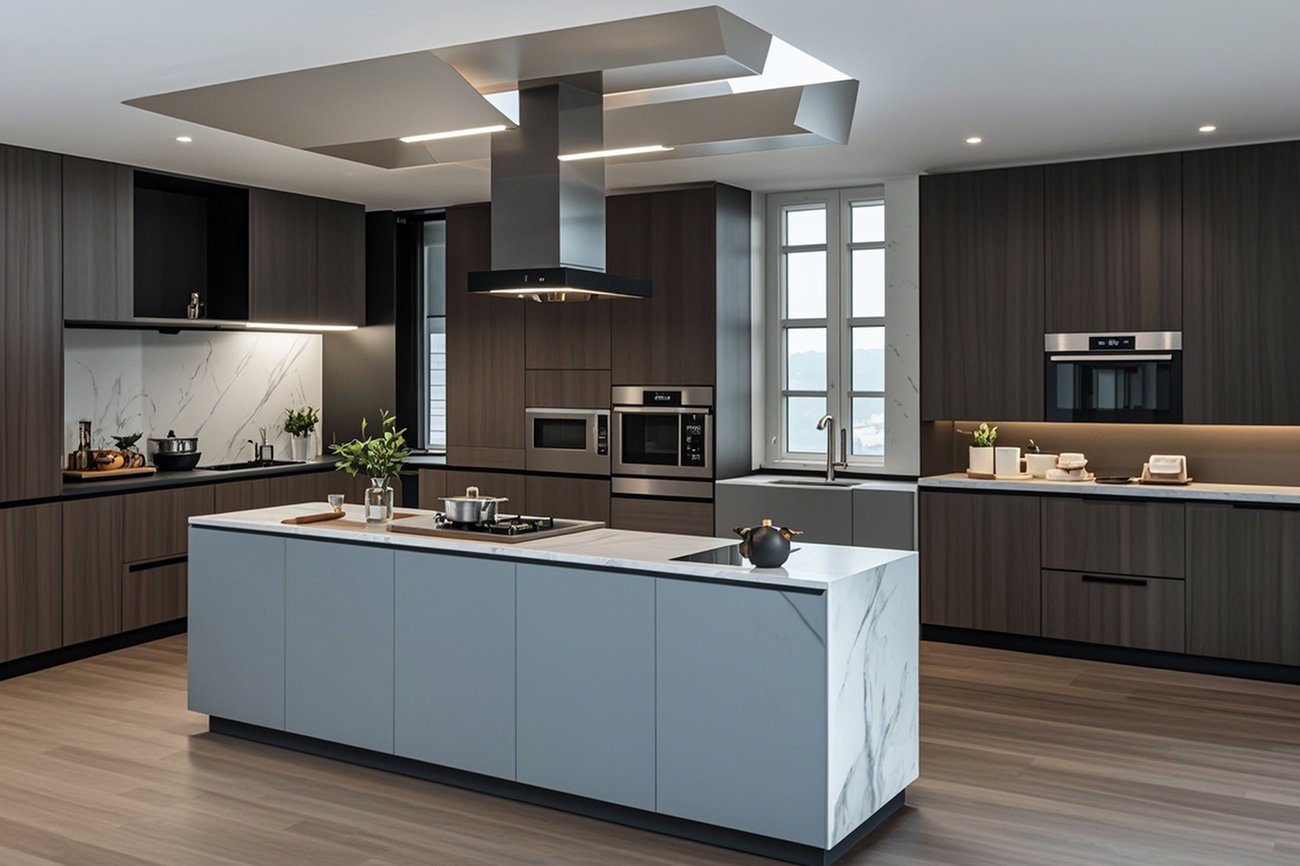 open kitchen cabinets