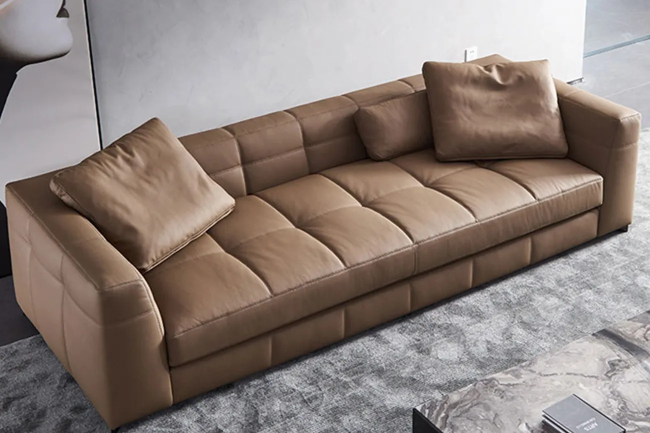 MASEN-ZSF-2501 Minimalist Sofa Blazer Light Luxury Living Room Hotel Straight Sofa