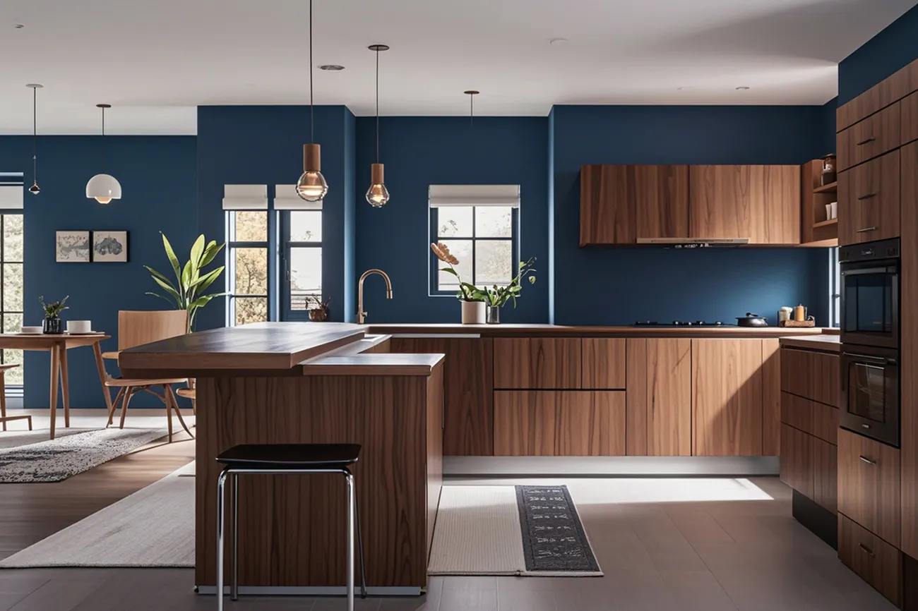 Wood Grain L Shape Cabinet